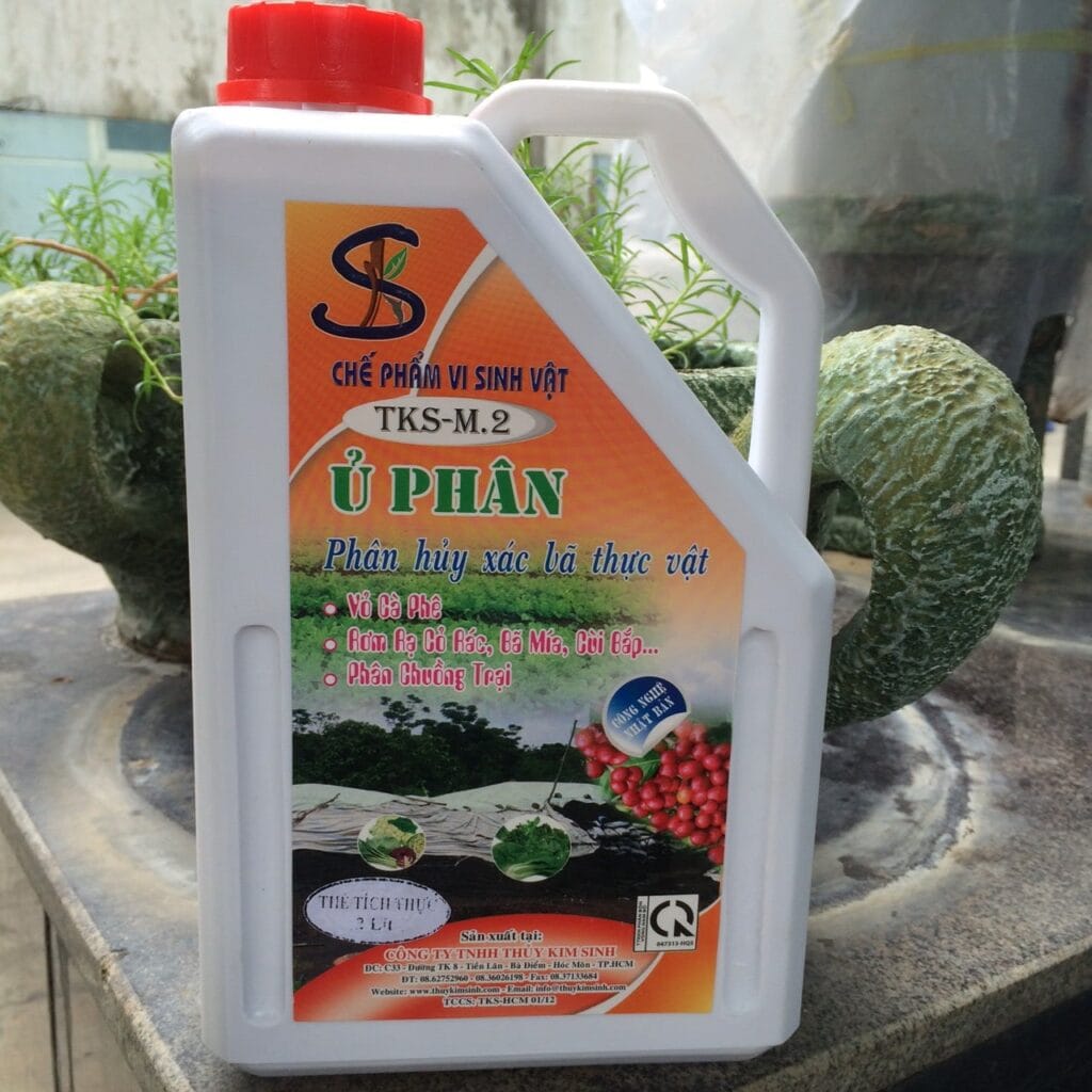 Men Ủ phân vi sinh, ủ vỏ cà phê, rác thải hữu cơ: M2