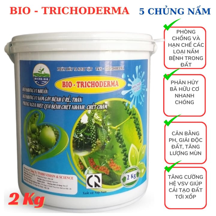 Bio Trichoderma dạng bột (Xô 2kg)