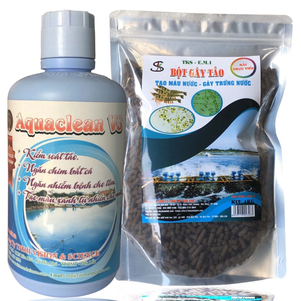 AQUACLEAN: Men vi sinh ổn định màu nước ao nuôi trồng thủy sản AQUACLEAN: Men vi sinh ổn định màu nước ao nuôi trồng thủy sản