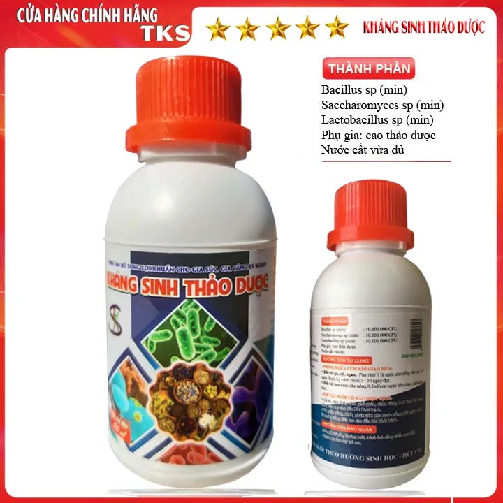Kháng Sinh Tự Nhiên TKS - Phòng Trị Bệnh Gia Súc Gia Cầm