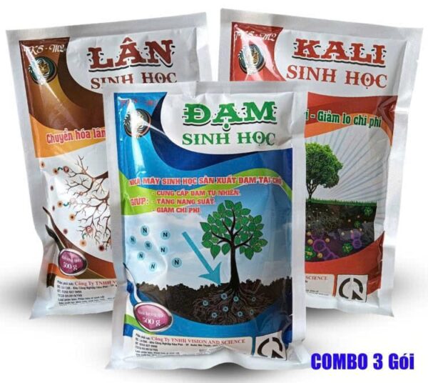 Combo Đạm Lân Kali Sinh Học gói 500g