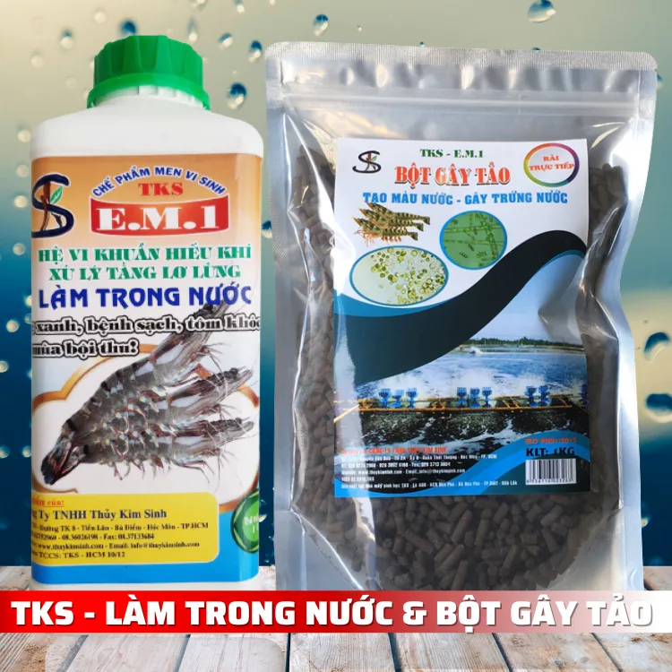 [Bộ 3] Vi Sinh Làm Trong Nước Ao Hồ Nuôi Tôm Cá Thủy Sản - Hình ảnh 3