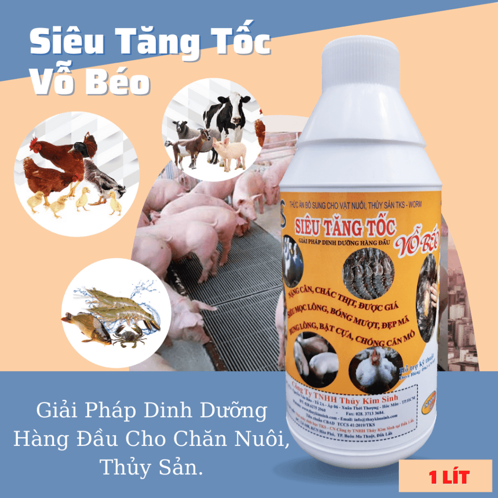 Thức Ăn Chăn Nuôi Thủy Sản, Gia Cầm, Gia Súc Siêu Vỗ Béo