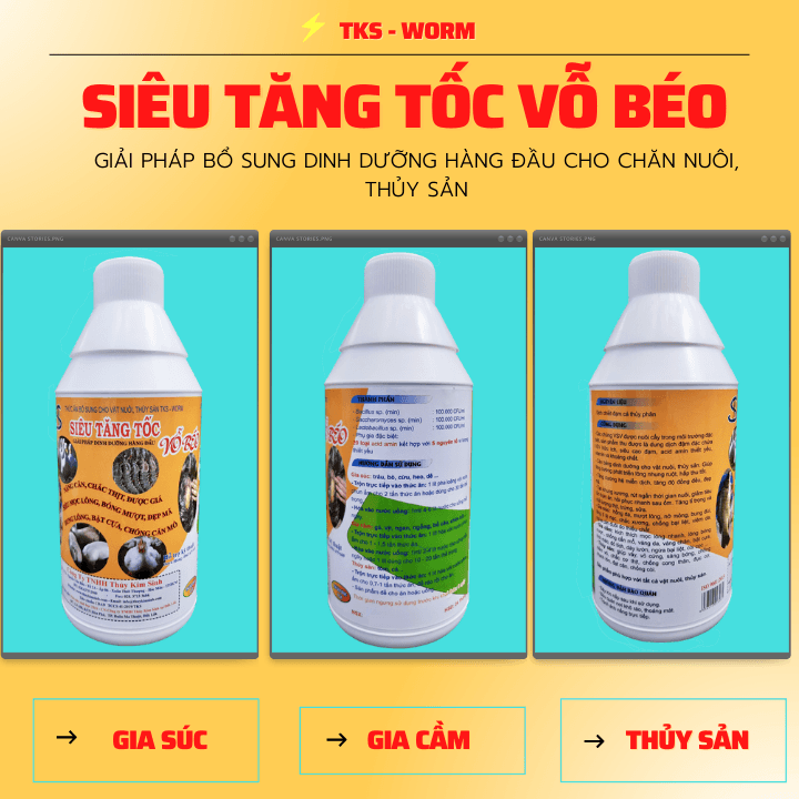 Thức Ăn Chăn Nuôi Thủy Sản, Gia Cầm, Gia Súc Siêu Vỗ Béo