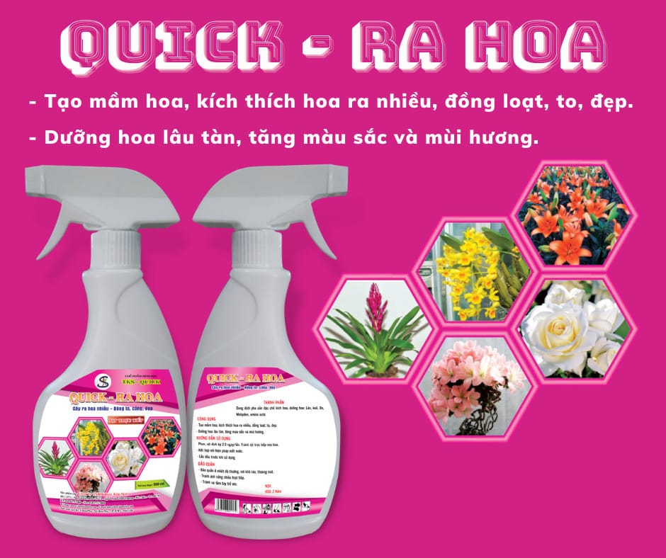 Thuốc Kích Hoa, Dưỡng Hoa Lâu Tàn TKS QUICK - Ra Hoa