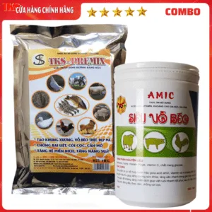 Combo Premix Và Amic Siêu Vỗ Béo Vật Nuôi Tăng Cân Nhanh