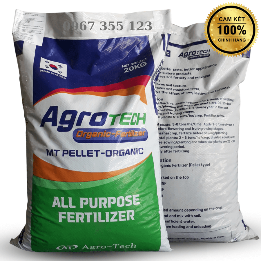 PHÂN HỮU CƠ ORGANIC HÀN QUỐC VIÊN NỞ - BAO 20KG