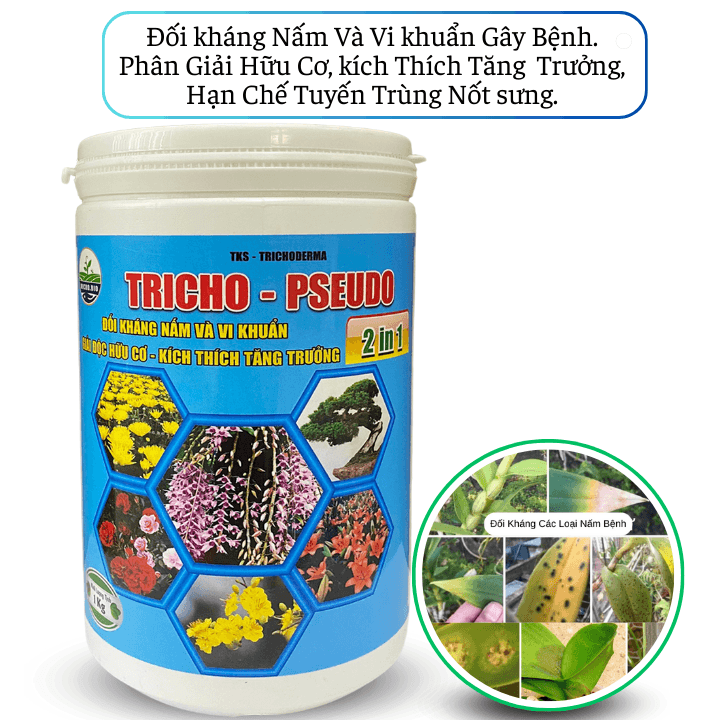 Chế Phẩm Trichoderma Pseudomonas - Đối Kháng Nấm, Kích Rễ