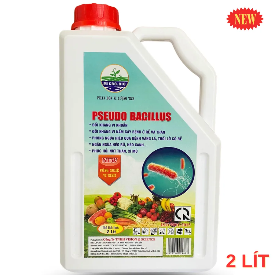 Thuốc Pseudo Bacillus Phòng Nấm, Vàng Lá, Thối Rễ - Chế Phẩm Sinh Học TKS