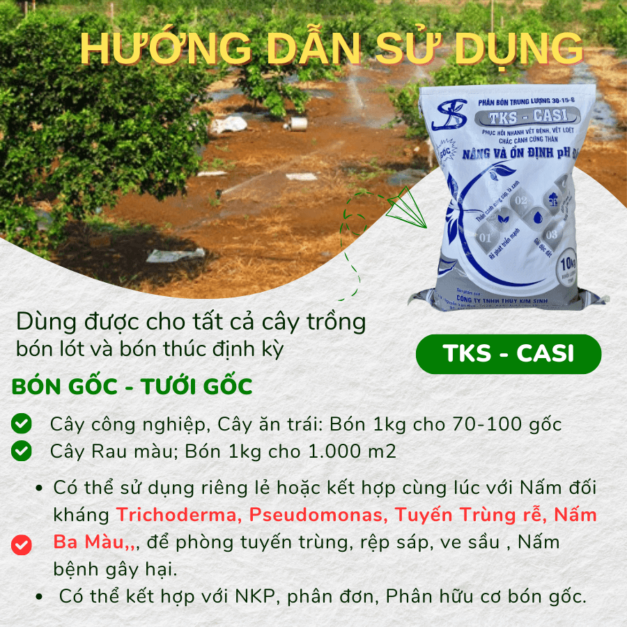 Phân Bón Trung Lượng Nâng Và Ổn Định PH Đất