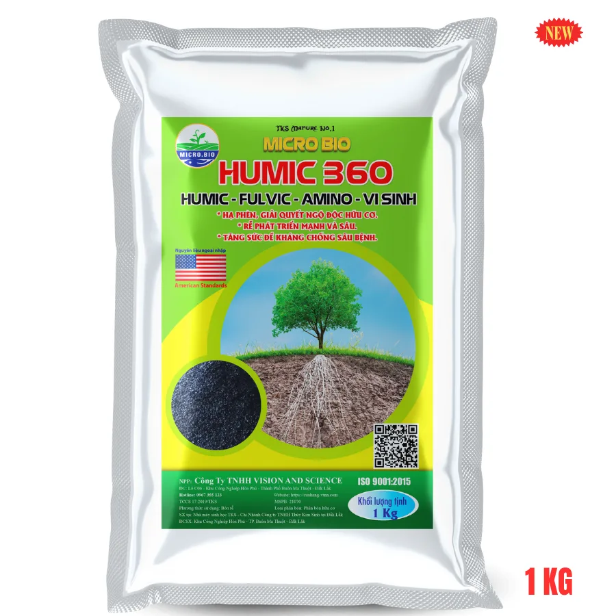 Humic Kích Rễ 360 - Fulvic - Amino - Vi Sinh Hạ Phèn