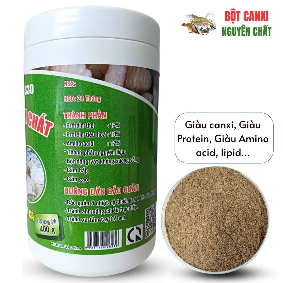 Bột Đạm Sâu Canxi - Thức Ăn Bổ Sung Thủy Sản Bột Đạm Sâu Canxi - Thức Ăn Bổ Sung Thủy Sản - Hình ảnh 3