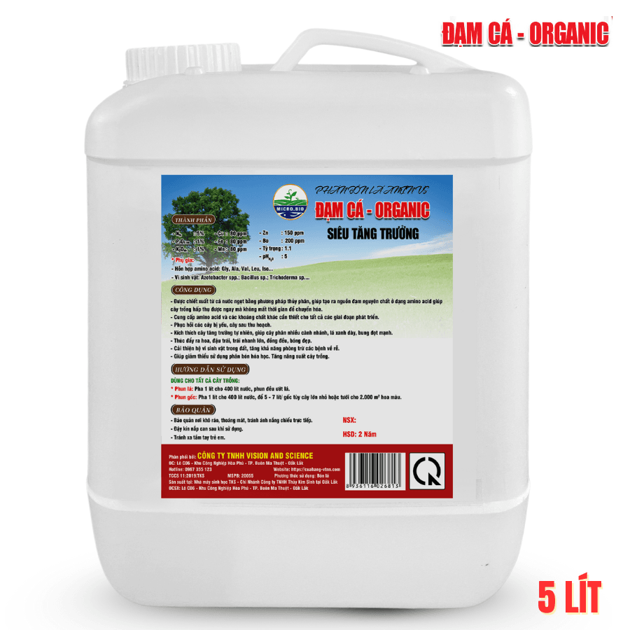 Đạm Cá Hữu Cơ - Đạm Cá Organic - Siêu Tăng Trưởng