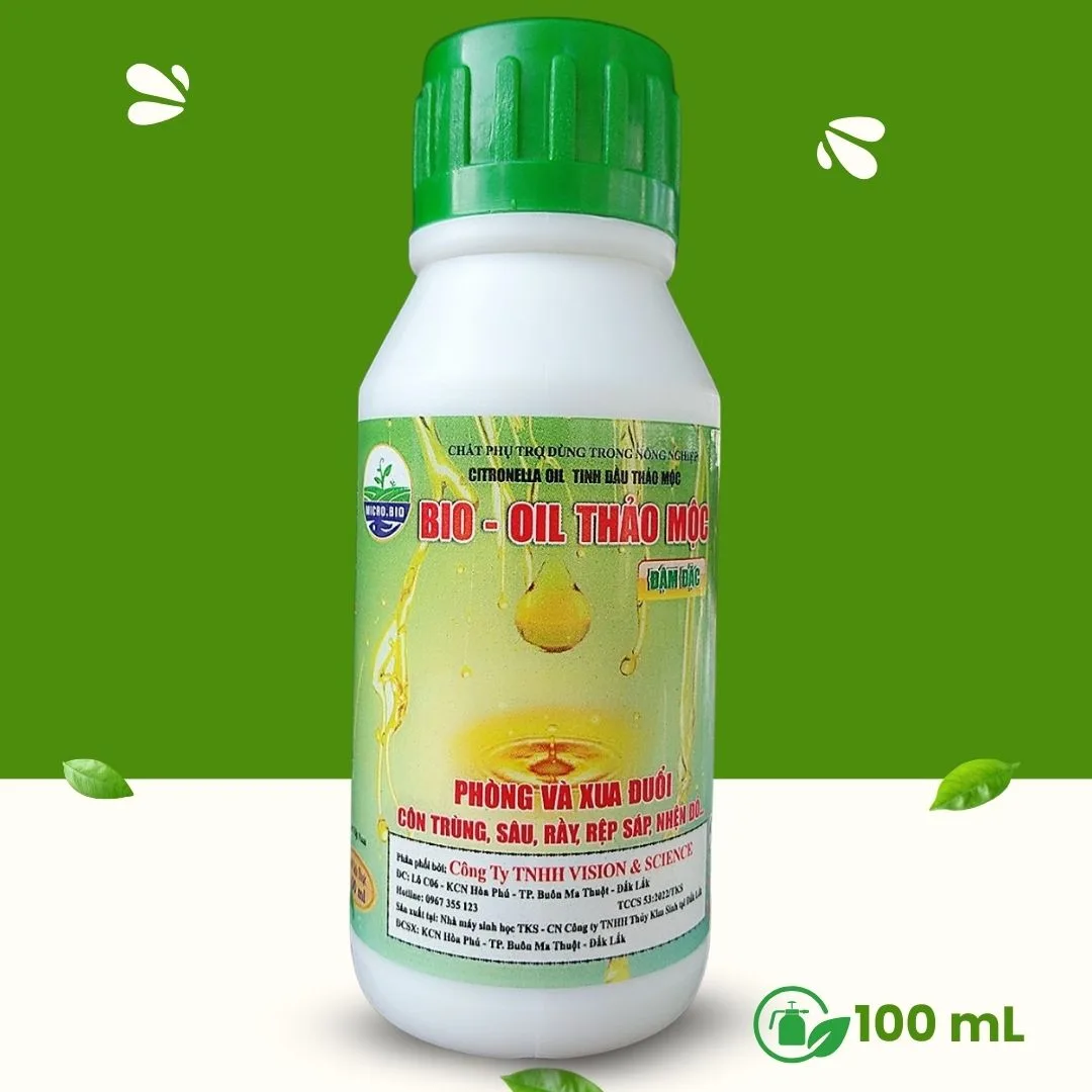 Tinh Dầu Thảo Mộc Trừ Sâu Bio Oil - Xua Đuổi Côn Trùng Hiệu Quả Tinh Dầu Thảo Mộc Trừ Sâu Bio Oil - Xua Đuổi Côn Trùng Hiệu Quả - Hình ảnh 2