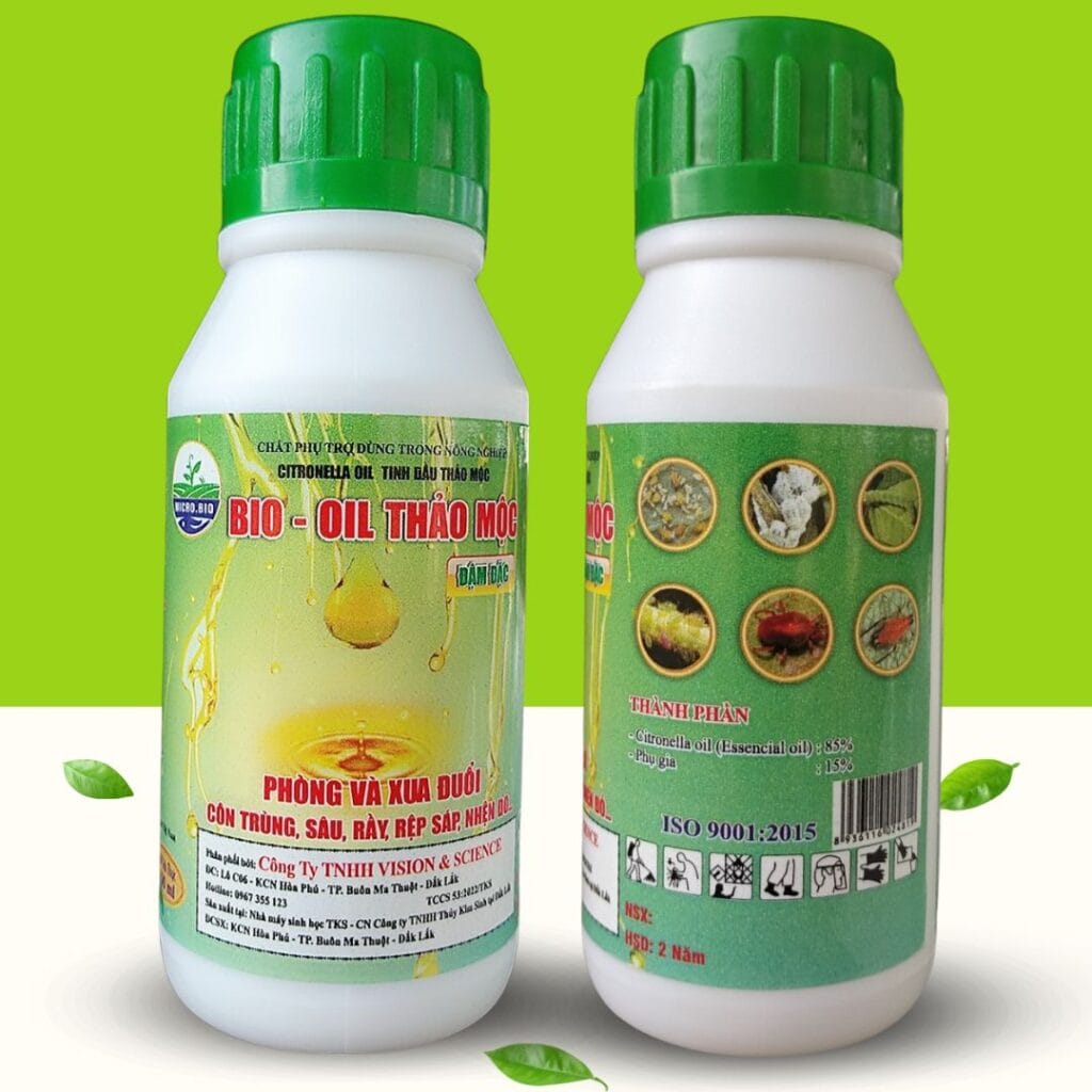 Tinh Dầu Thảo Mộc Trừ Sâu Bio Oil - Xua Đuổi Côn Trùng Hiệu Quả tinh dau thao moc 100ml