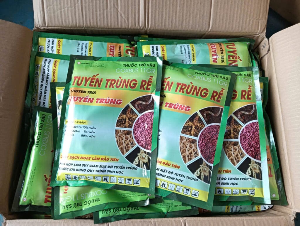 Thuốc trị tuyến trùng dạng hạt: COXBUS 11G